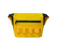 Hellery Fishing Shoulder Bag Multi-Function Waterproof Waist Pack Waterproof Chest Bag for Hiking, Array, Yellow Splicing, 26 20 12.5cm