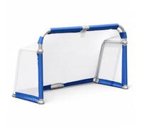 Hellery Foldable Soccer Goal Travel-Friendly Portable Soccer Goal Easy to Assemble for Backyard, Training Training Periods, Blue, 5 3ft