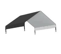 Hellery for Chicken Coop, Waterproof Chicken Coop Cover, Easy to Install, Versatile, Shading for Yard, Garden And Fence, Black 220x145cm
