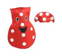 Hellery Fruit Costume Adorable Fancy Dress for Carnival Halloween Role Play Boys Girls, Red Mushroom Shape