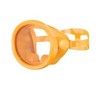 Hellery Full-Covering Diving Facepiece Adjustable Full Face Diving Facepiece Comfortable for Freediving, Beach Trips , Orange