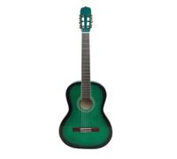 Hellery Full Size Classical Acoustic Guitar | Glossy Finish Body, Student, Instrument, for Classroom, Green