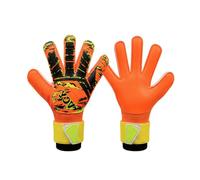 Hellery Goalkeeper Gloves with Finger Protection Guarding Soccer Goalkeeper Gloves Cushioned for Kids, Orange, 5