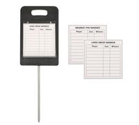 Hellery Golf Course Marker Scoring Signboard With Player Cms Witness Grid Rectangular Board Handle Slot For Easy Carry Metal Turf Stake PPE Acrylic Frame