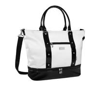 Hellery Golf Equipment Case Golf Tote Golf Duffel Golf Bag Golf Carryall Designed As A Versatile Links Expedition Tote for Golfers Suitable for Travel Training Weekend Rounds car Packing, White