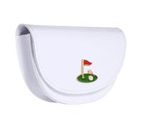 Hellery Golf Rangefinder Carrying Case, Golf Ball Bag, Hip Bag, Portable, Lightweight, Waterproof, Compact, White