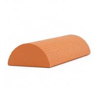 Hellery Half-Round Foam Roller Textured Half Round Foam Roller Firm-Density for Athletes, Home Gym, Orange, 30 7.5