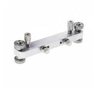 Hellery Industrial Fixture Guitar Nut Sanding Tool Guitar Repair Fixture Guitar Saddle Leveling Jig Guitar Nut File Guide Aluminum Alloy Stability Suitable, Silver