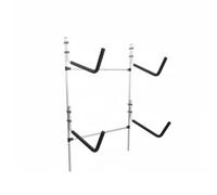 Hellery Inflatable Canoe Stand Two Boat Storage Rack Holder With Vertical 2 Tier Aluminum Frame Freestanding Kayak Stand With Soft Foam Padding suitable for home storage boathouse marina workshop
