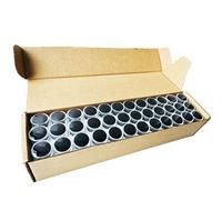 Hellery Jewelry Display Storage Box Organizer Container With Clear View And Fleece Insert For Secure Closure And Dust Protection Suitable for collectors craft , Black , Small Push 144PC