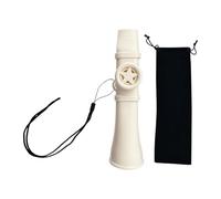 Hellery Kazoo Mouth Flute with Neck Strap Portable Toy for Keyboard and Violin, White