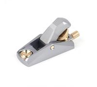 Hellery Mini Plane Compact Mini Hand Plane Solid Brass Tool for Carpenters, Hobbyists, Chamfering, Carpentry, 92 34 52mm, Mini Model - Low Angle Aluminum Plane Silver