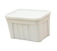 Hellery Miniature 1:12 Scale Storage Box with Lid, Ideal for Decorating A Fairy Garden Diorama Or A Train Station, gray