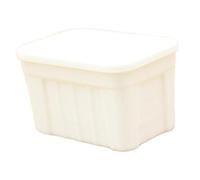 Hellery Miniature 1:12 Scale Storage Box with Lid, Ideal for Decorating A Fairy Garden Diorama Or A Train Station, White