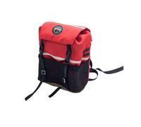 Hellery Miniature Backpack Scale Bag Accessory Model Prop Flap Top With Buckles And Mesh Pocket Realistic Detail For Shelf Displays Collector Showcases Custom Hobby Builds model, Array, Red