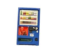 Hellery Miniature Beverage Vending Machine in 1:64 Scale, Collector's Item, Sturdy Miniature Beverage Vending Machine Decorative Object for Shops, Blue