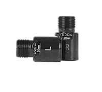 Hellery Pedal Extender Pedal Extension Axles Pedal Adapters Bike Pedal Spacers Precision Threaded For Seamless Left And Right Install suitable for road city commuting weekend rides, Black, 20mm