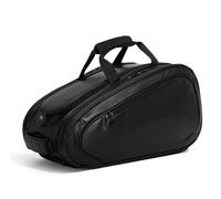 Hellery Pickleball Bag Water-Resistant Badmintons Bag Backpack with Shoe Compartment for Training, Array, Black, L