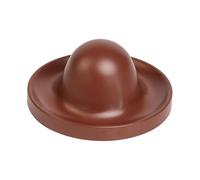 Hellery Reptile Feeding Bowl, Reptile Feeding Tray, Feeding Plate for Turtles, Feeding Bowl Made of PP Material with Raised Center for Pet Care, Terrarium, Aq, Brown