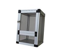 Hellery Reptile Habitat, Ventilated Cages, Feeding Containers, Breeding Boxes, Reptile Cages for, Snakes, Gerbils, Chameleons And Hamsters, Silver