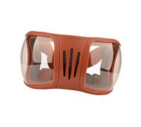 Hellery Riding Goggles for Horse, Adjustable Strap, Versatile Eye Protection for Horses on The Riding Trail, brown and clear