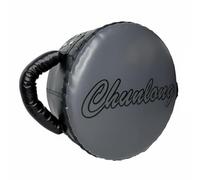 Hellery Round Impact Pad Synthetic Leather Heavy Punch Target Shock-Absorbing Foam Striking Pad for Coaches, Boxing, Gray