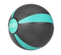 Hellery Rubber Medicine Ball Exercise Ball Workout Ball Fitness Ball With Textured Handling Surface And Reinforced Rubber Panels Suitable for Controlled Full, 2LBS