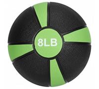 Hellery Rubber Medicine Ball Exercise Ball Workout Ball Fitness Ball With Textured Handling Surface And Reinforced Rubber Panels Suitable for Controlled Full, 8LBS