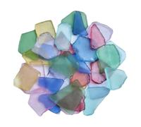 Hellery Sea Glass Tumbled Pieces for Crafting Vase Filler and Aquarium Decor 500G, Multi, 2cm to 5cm