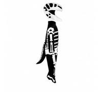 Hellery Skeleton Dinosaur Costume with Tail Unisex Outfit Polyester Disguise for Kids, Themed Events