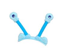 Hellery Ski Helmet Decoration with Big Eyes And Ears - Trendy, Cute, Versatile, Creative And Fun - with Light for Skiing, Light Blue