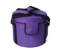 Hellery Sound Bowl Bag Zippered Carry Bag Heavy-Duty for Sound Healers, Meditation Practitioners, Array, Purple, 7 Inch