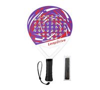 Hellery Tennis Rackets, Professional Training Rackets with Grip, Rackets for The Park, Summer, The Beach, The Gym, White Purple