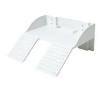 Hellery Turtle Basking, Turtle Ramp, Decorative Reptile Habitat, Reptile Terrarium Ladder for Frogs, Semi-aquatic Animals And Salamanders, White