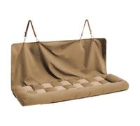 Hellery Vehicle Backseat Pad Car Pet Bed Cover Cushion Mat Polyester Travel Accessory With Easy Install Design Suitable for dogs cats scenic drives holiday errands, Brown, Car Rear Seat 124CM