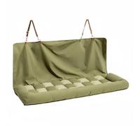 Hellery Vehicle Backseat Pad Car Pet Bed Cover Cushion Mat Polyester Travel Accessory With Easy Install Design Suitable for dogs cats scenic drives holiday errands, Green, Car Rear Seat 124CM