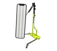Hellery Vehicle Repair Lamp Automotive Body Panel Light With Adjustable Arm Rolling Floor Stand Stainless Steel Construction Suitable for shop repair bodywork service technician applications, Green