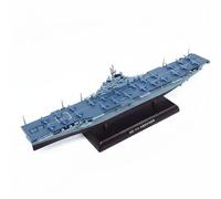 Hellery Warship Naval Ship Model Carrier Miniature Scale Model Alloy Glue Build Finished With Convincing Details And Aircraft, CV-9 USS Essex Aircraft Carrier Model