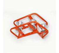 Hellery Wire-Laying Pulley Heavy-Duty Triple Wire Guide Roller Triangular for Utility Workers, Electricians, Wellhead, tube Mouth, Construction Sites, Manhole Large Bend Pulley Aluminum Wheel