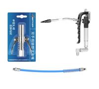 Hellery with Hose Universal Flexible Tool Dispenser for Mechanics, MC Model, MC Aluminum Universal Grease Gun + Locking Flat Nozzle + Soft Hose