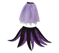 Hellery Women Halloween Octopus Skirt Sea Costume Ursula Costume for Women Adults Kids Girls Octopus Cosplay Party Funny Fancy Dress Stage Performance Festival, XL