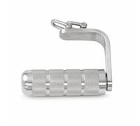 Hellery Wrist Training Handle with Bearing Knurled Wrist Roller Handle Anti-Slip Forearm Exerciser for Climbers