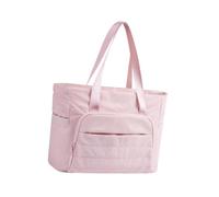 Hellery Yoga Mat Strap Handbag for Women, Versatile Tote for Business and Leisure, Pink