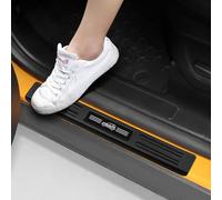 Hellet 4PCS Car Door Sill Protector for Ford 2021-2025 Bronco Sport Accessories Matte Black ABS Plastic Material Full Coverage Door Entry Guards
