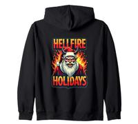 Hellfire Holidays Dark Christmas Zip Hoodie