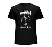 Hellhammer Satanic Rites Celtic Frost Mens Fashion Casual Basic Short Sleeve T-Shirts Size XL Black