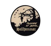 Hellhammer Triumph Of Death Patch Badge Embroidered Iron on Applique Souvenir Accessory