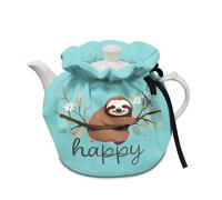HELLHERO Cute Sloth Tea Cozy for Teapot Insulated Tea Cozies Medium Breakfast Pot Dust Covers Kettle Quilt for Home Kitchen Office Holiday Party