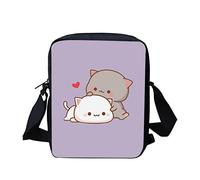 HELLHERO Kawaii Kitten Cat Messenger Bag for Girls Preteen Teen Little Kids Small Crossbody Purse Shoulder Sling Flight Bags Handbag Cycling Yoga Sports Travel Outdoor Purple