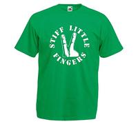 Helling Stiff Little Fingers T-Shirt - Irish Punk Band, New Wave Green M